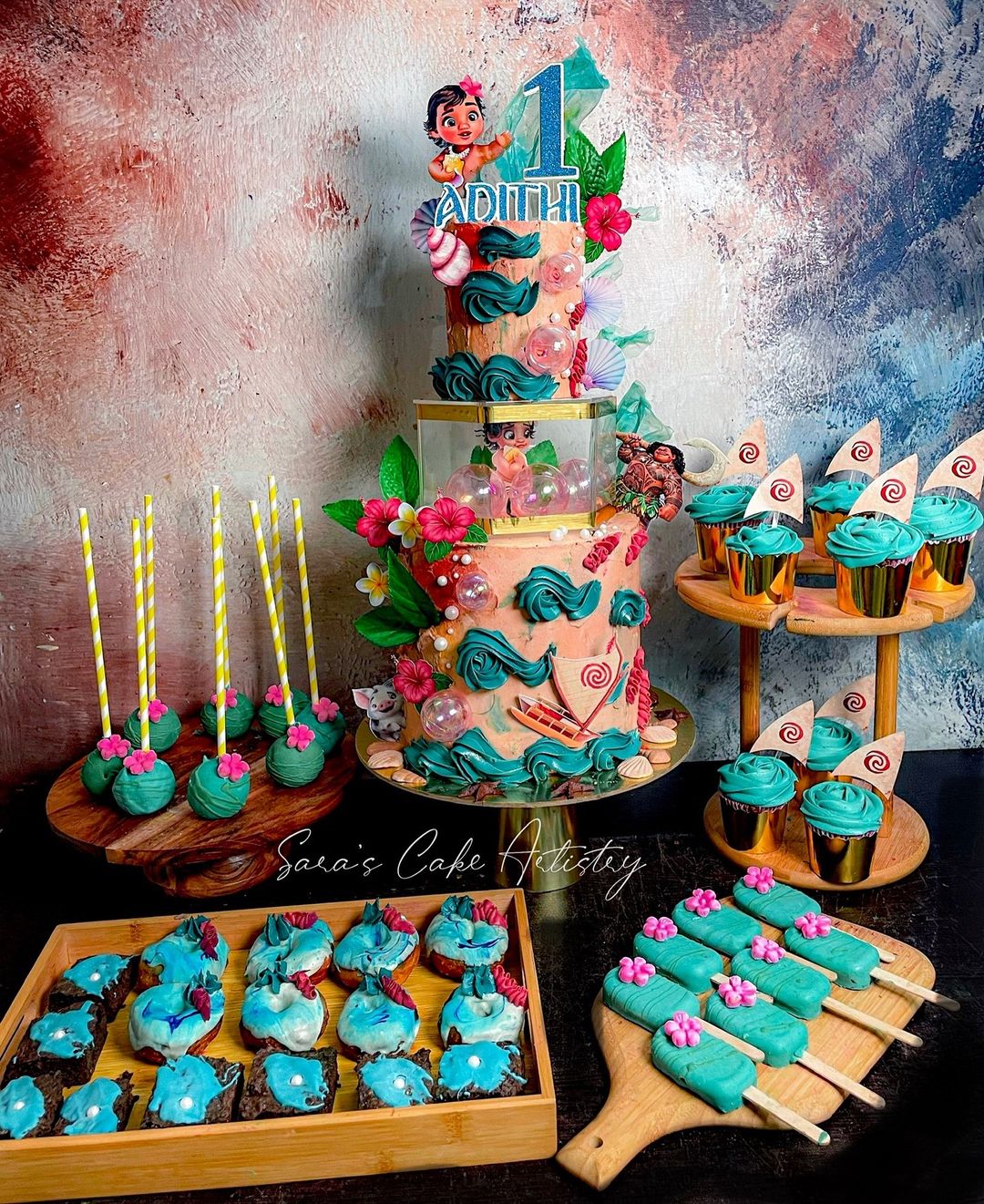 Moana Theme with Dessert Spread