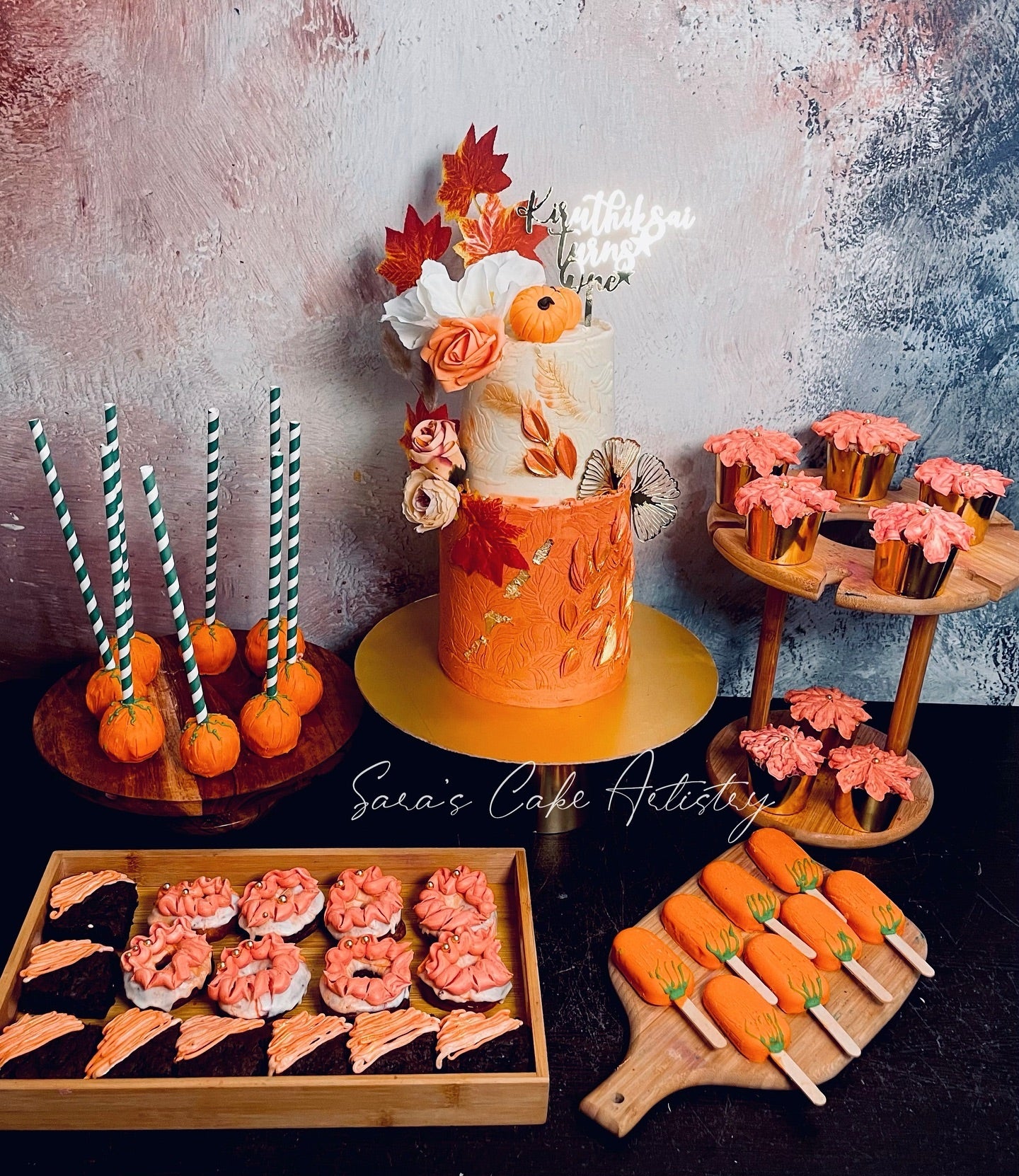 Fall Theme with Dessert Spread