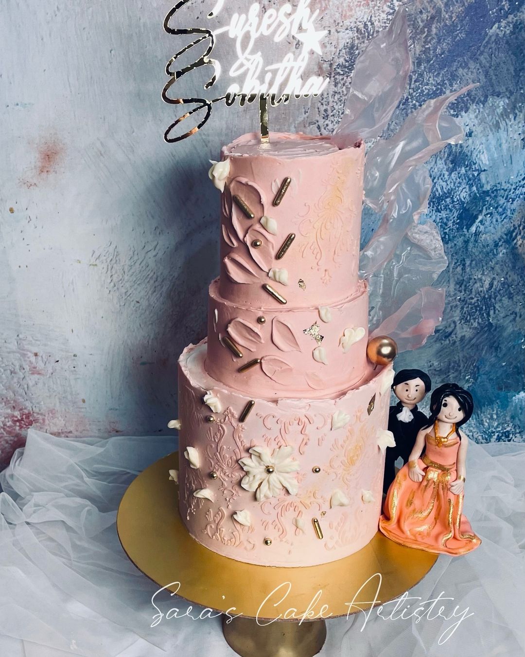 Designer Wedding Theme Cake