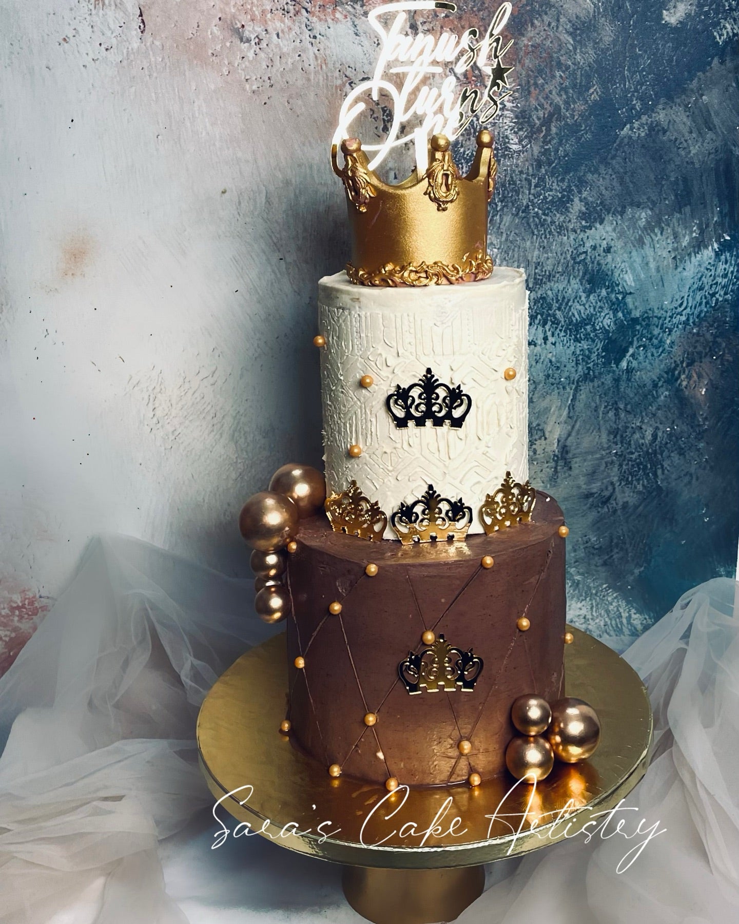 Royal Prince Theme Cake with Dessert Spread