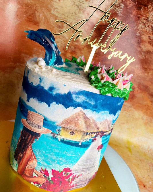 Travel Theme Cake