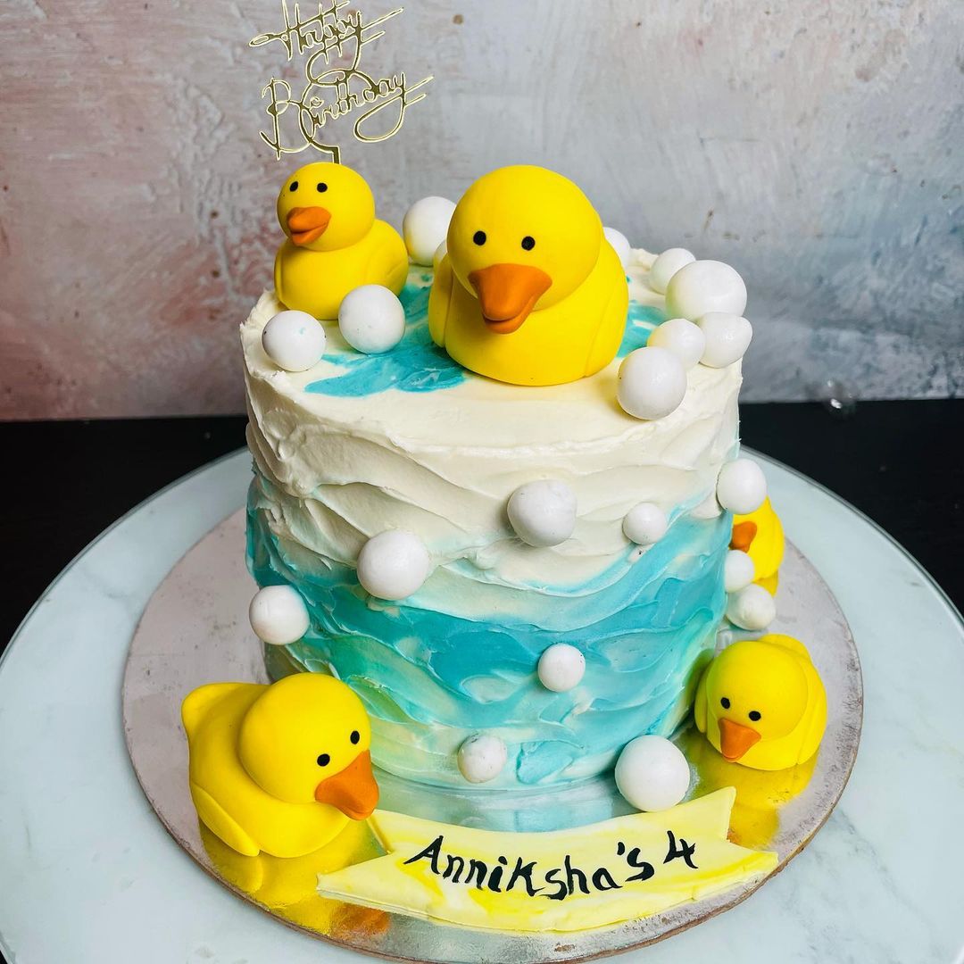 Duck Theme Cake – Sara's Cake Artistry