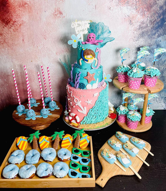 Underwater Theme with Dessert Spread