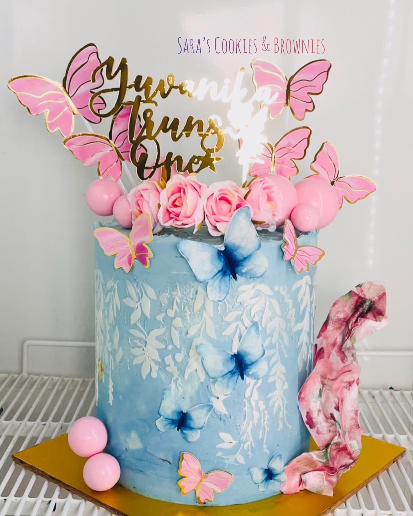 Floral Theme Cake