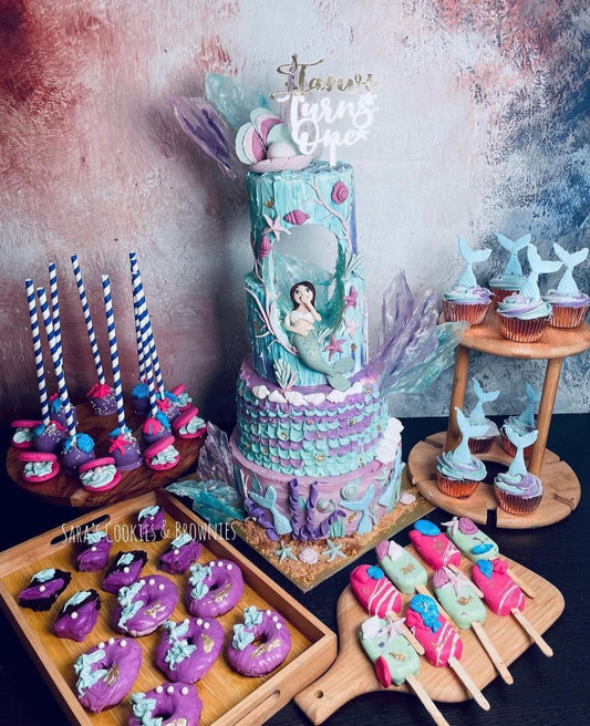 Mermaid Theme with Dessert Spread