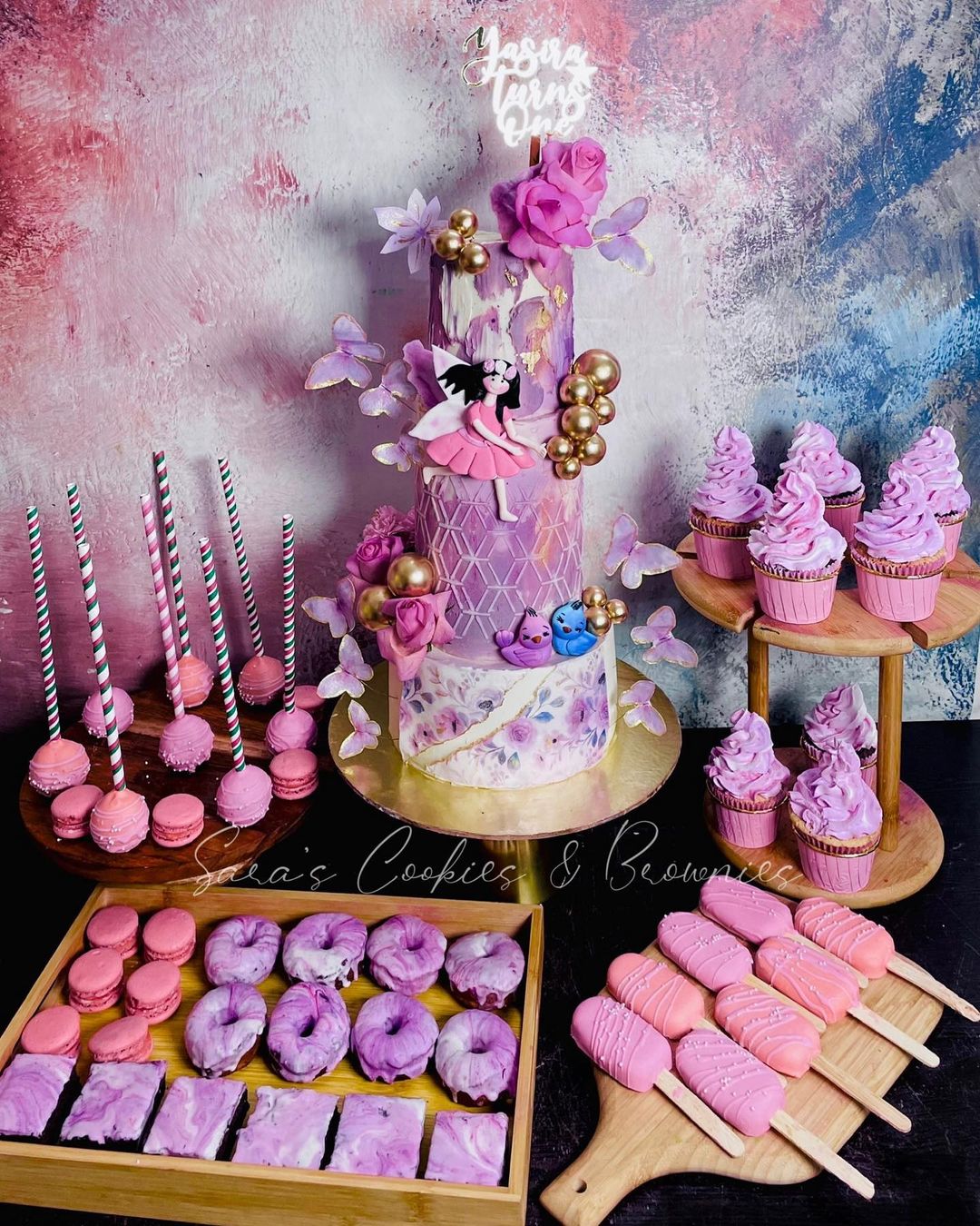 Tia The Fairy Cake with Dessert Spread