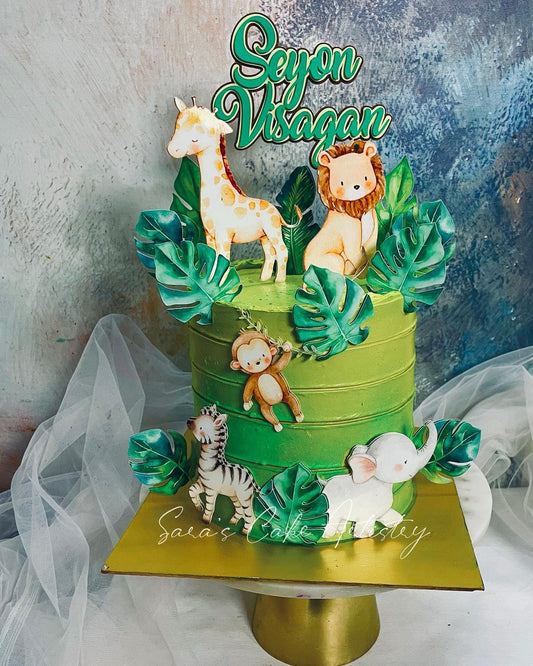 Jungle Theme Cake