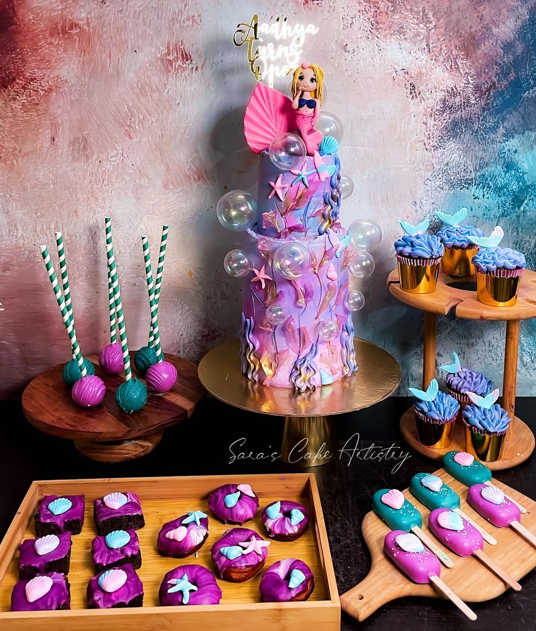 Mermaid Theme with Dessert Spread