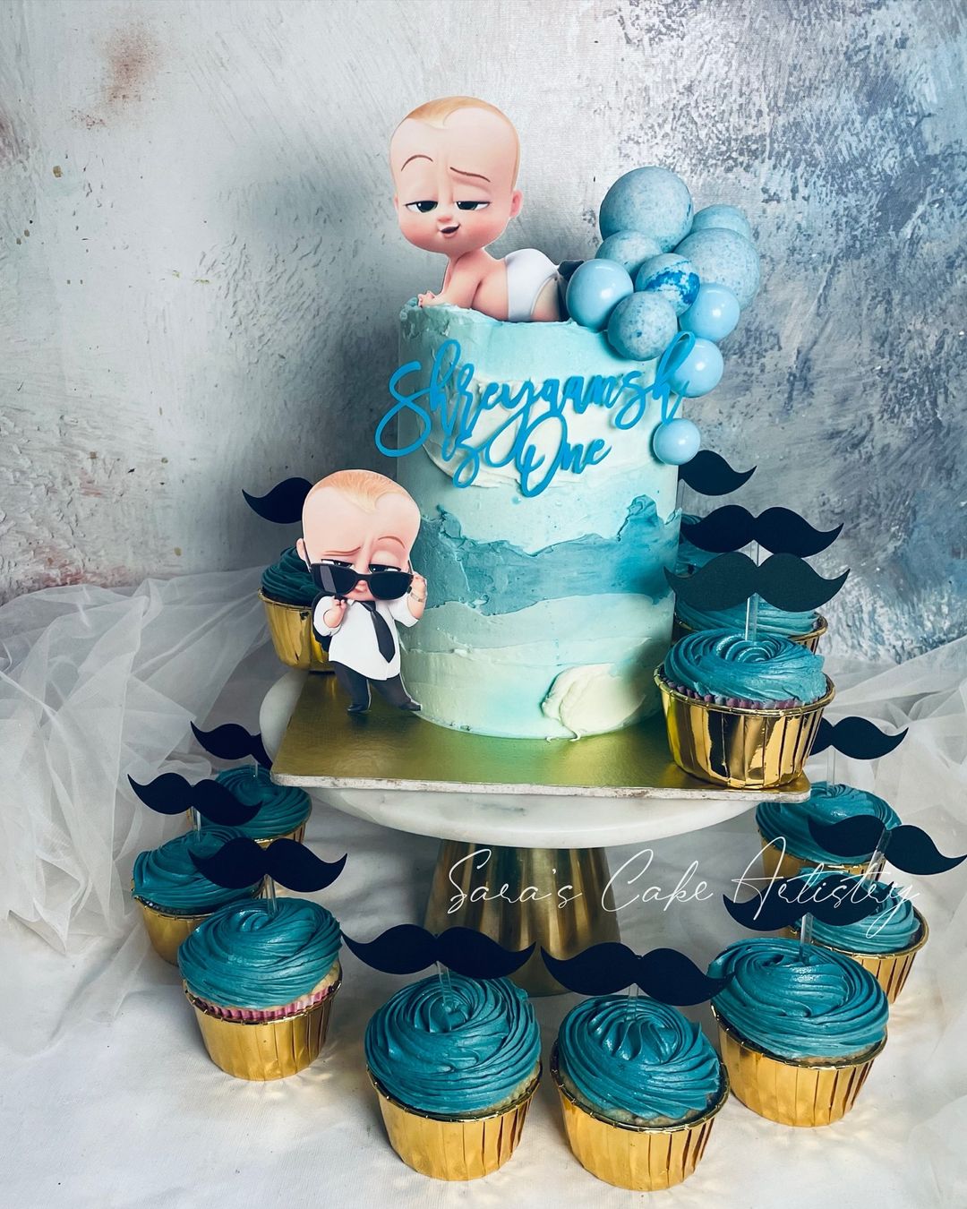 Boss Baby Theme with Dessert Spread