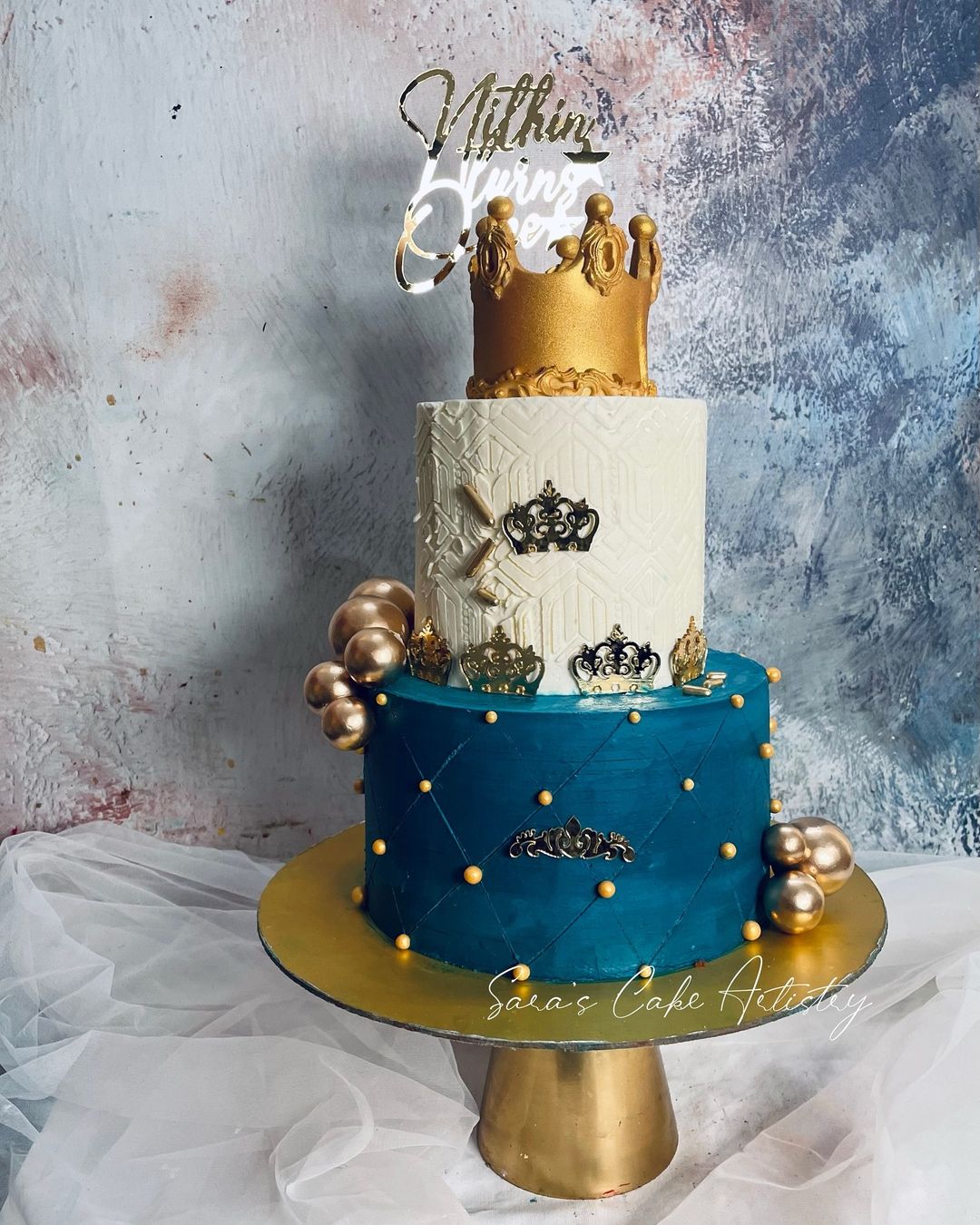 Royal Prince Theme Cake with Dessert Spread