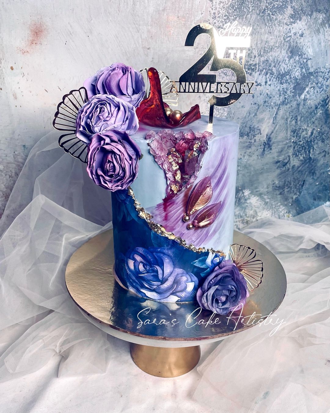 Geode Mineral Tall Cake