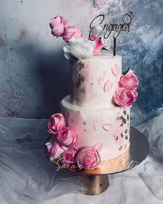 Floral Wedding Designer Cake