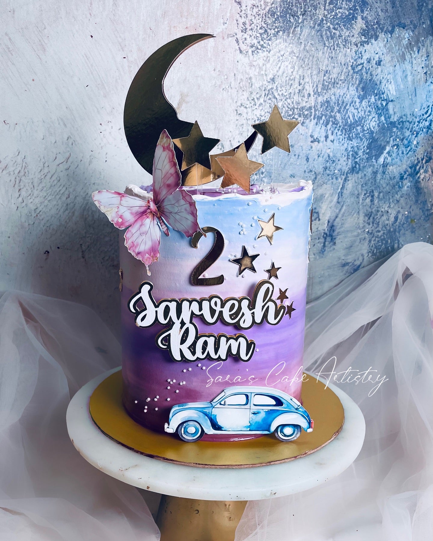 Moon Theme Birthday Cake