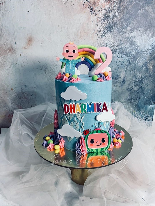 Cocomelon Theme Cake