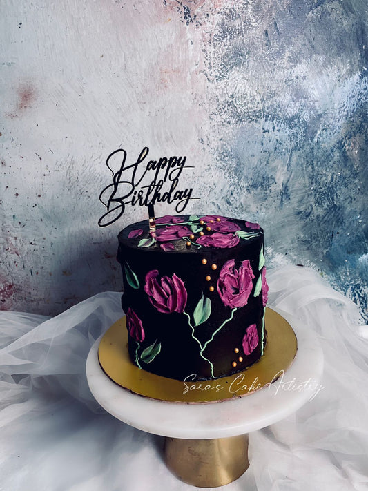 Floral Theme Cake