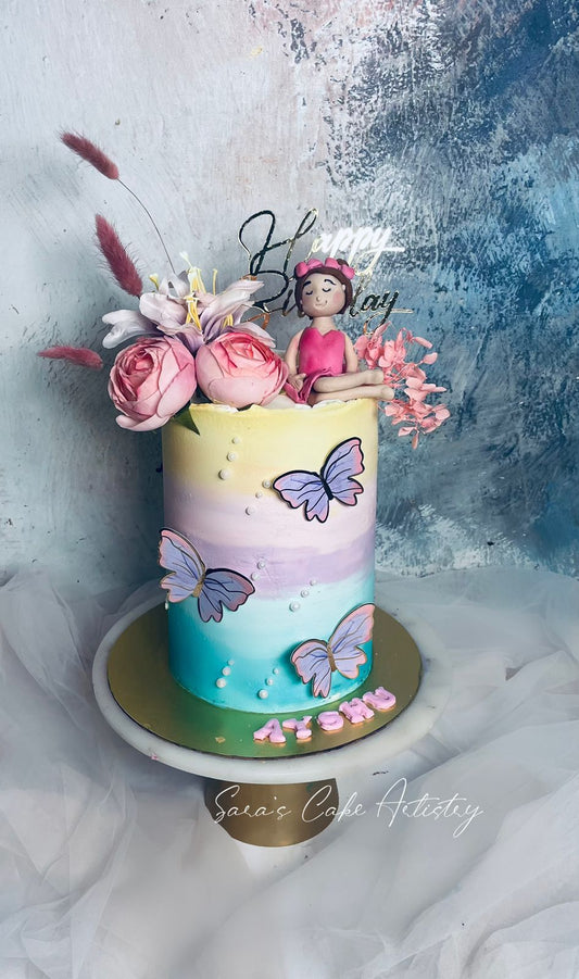 Butterfly Theme Cake