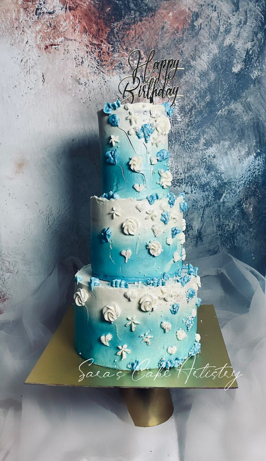 Floral Designer Theme Cake