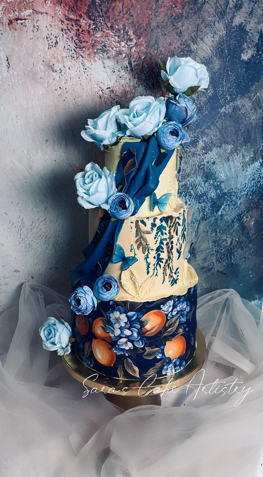 Floral Drape Designer Cake